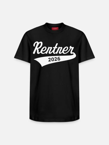 Retirees 2026 (Pension/Retirement/White) - Relaxed Unisex Supima Cotton T-Shirt – by SPREAD - black