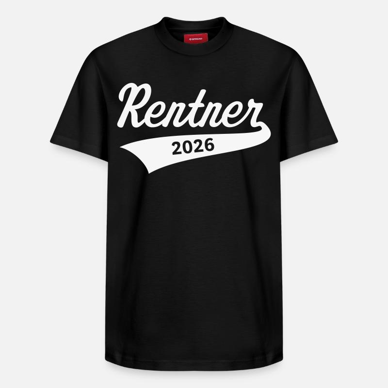 Retraités 2026 (Pension/retraite/Blanc) - T-shirt unisexe décontracté en coton Supima – de SPREAD - noir