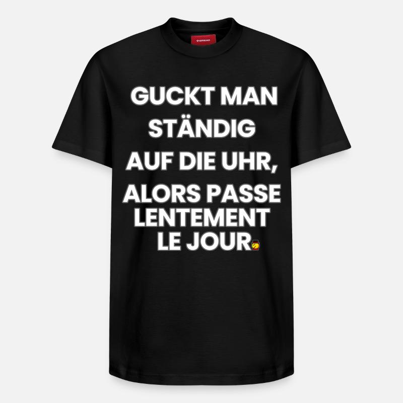 Germano-Français-Rime 2 (Ver. A) - T-shirt unisexe décontracté en coton Supima – de SPREAD - noir