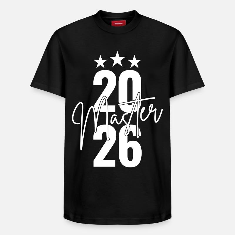 Master 2026 - T-shirt unisexe décontracté en coton Supima – de SPREAD - noir