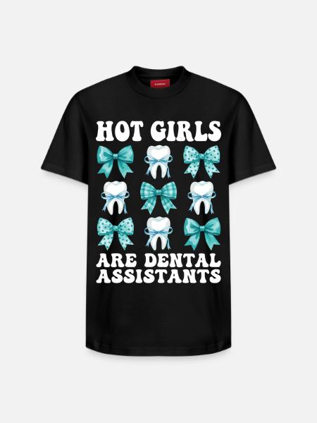 Filles assistantes dentaires drôles - T-shirt unisexe décontracté en coton Supima – de SPREAD - noir