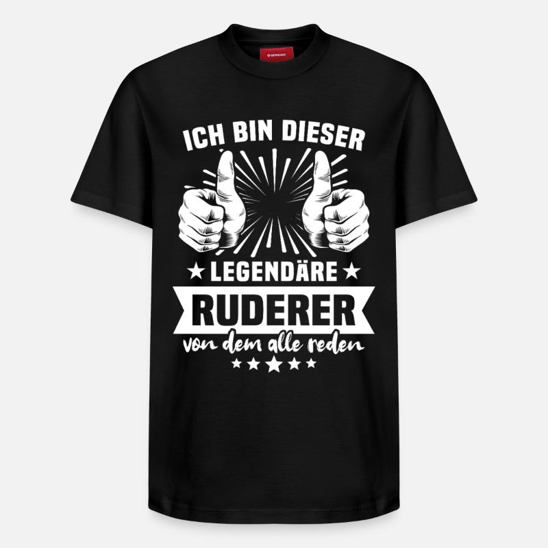 Ruderer Legende - Relaxed Unisex Supima Cotton T-Shirt – von SPREAD - Schwarz