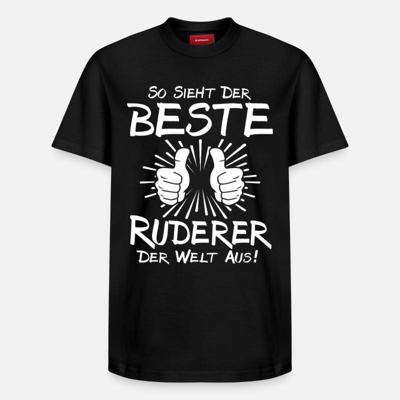 Bester Ruderer - Relaxed Unisex Supima Cotton T-Shirt – von SPREAD - Schwarz