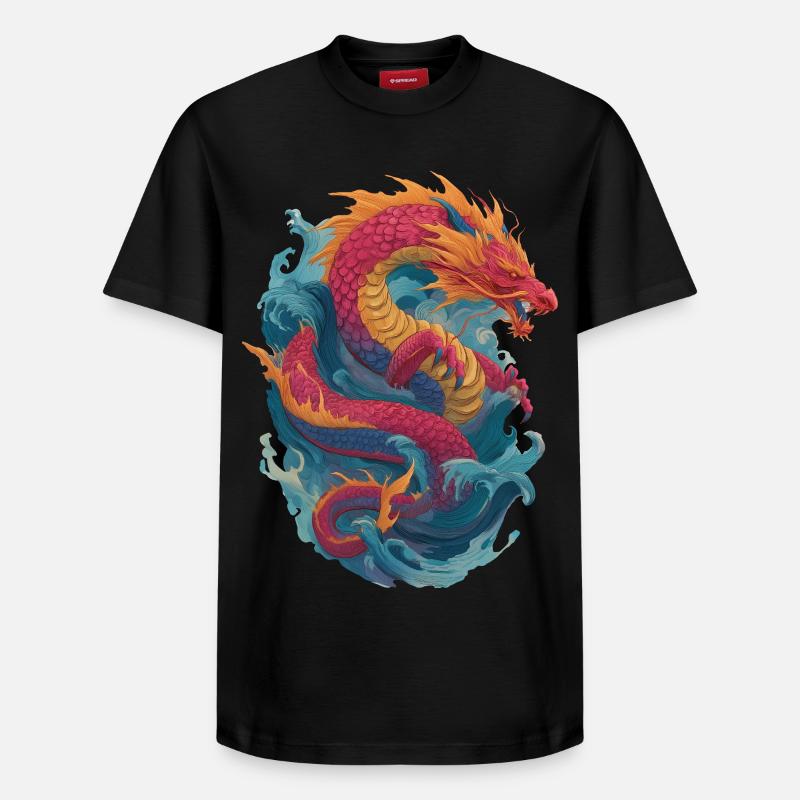 Dragon - Relaxed Unisex Supima Cotton T-Shirt – by SPREAD - black