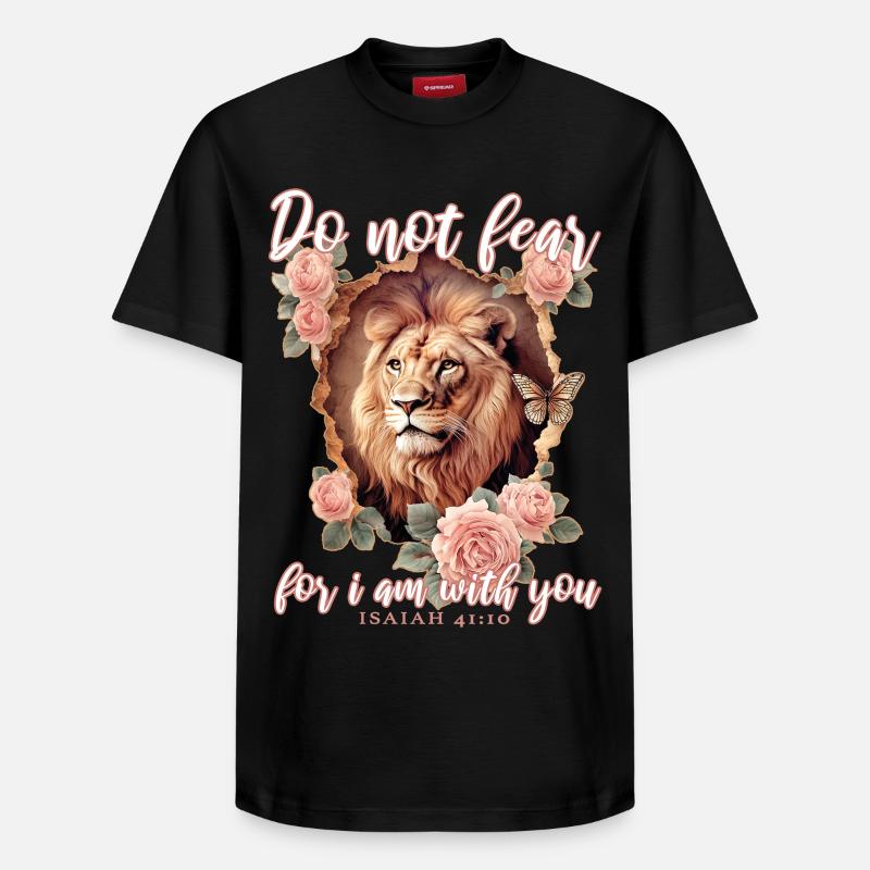 Leo Verset biblique chrétien - T-shirt unisexe décontracté en coton Supima – de SPREAD - noir