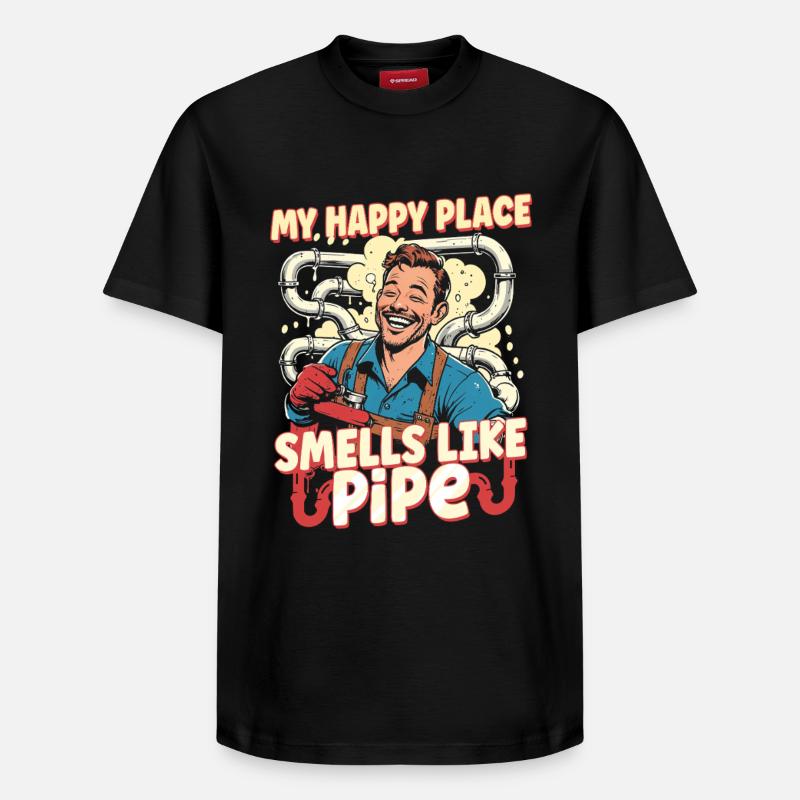 Pipe Layer Pipeline Builder - Relaxed Unisex Supima Cotton T-Shirt – by SPREAD - black