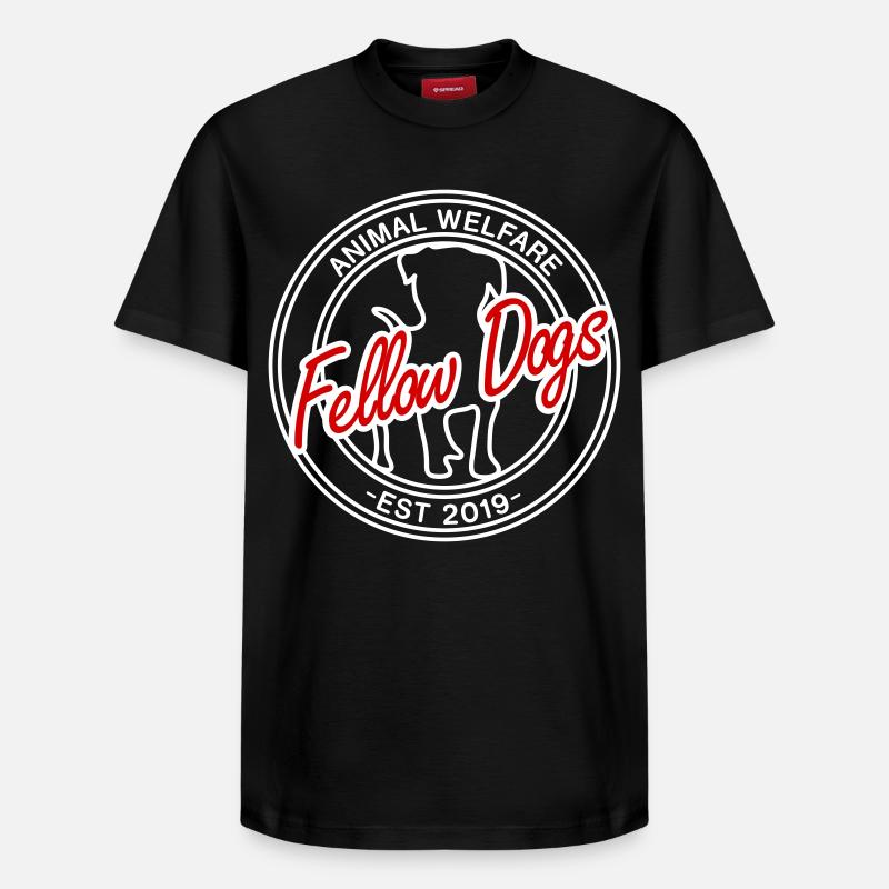Compagnons chiens Sécurité animale - T-shirt unisexe décontracté en coton Supima – de SPREAD - noir
