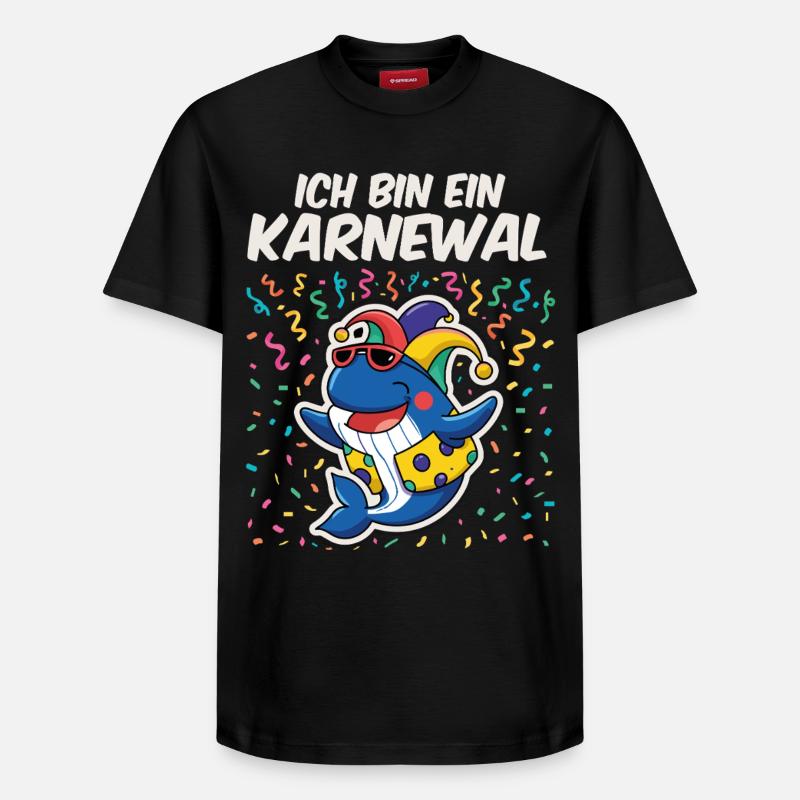 Ich bin ein Karneval - Relaxed Unisex Supima Cotton T-Shirt – von SPREAD - Schwarz