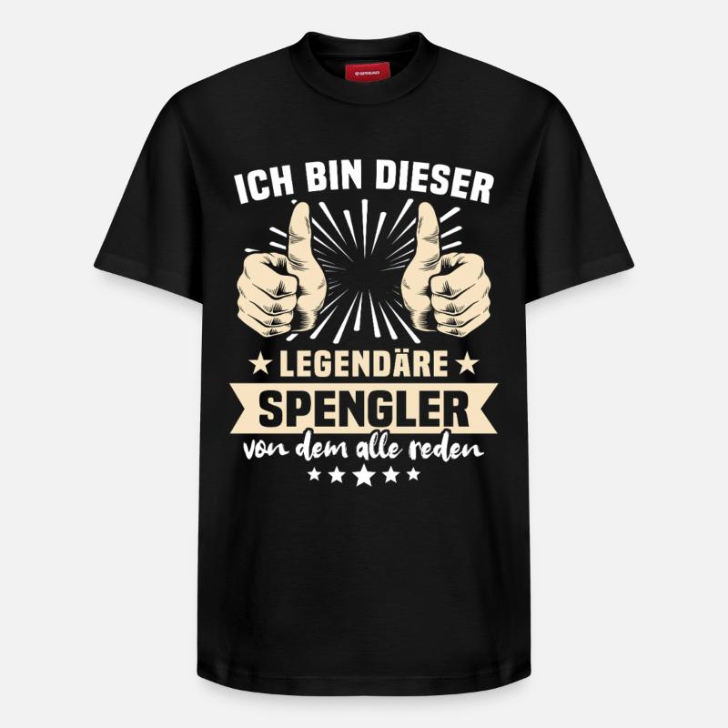 Spengler Sprüche - Relaxed Unisex Supima Cotton T-Shirt – von SPREAD - Schwarz