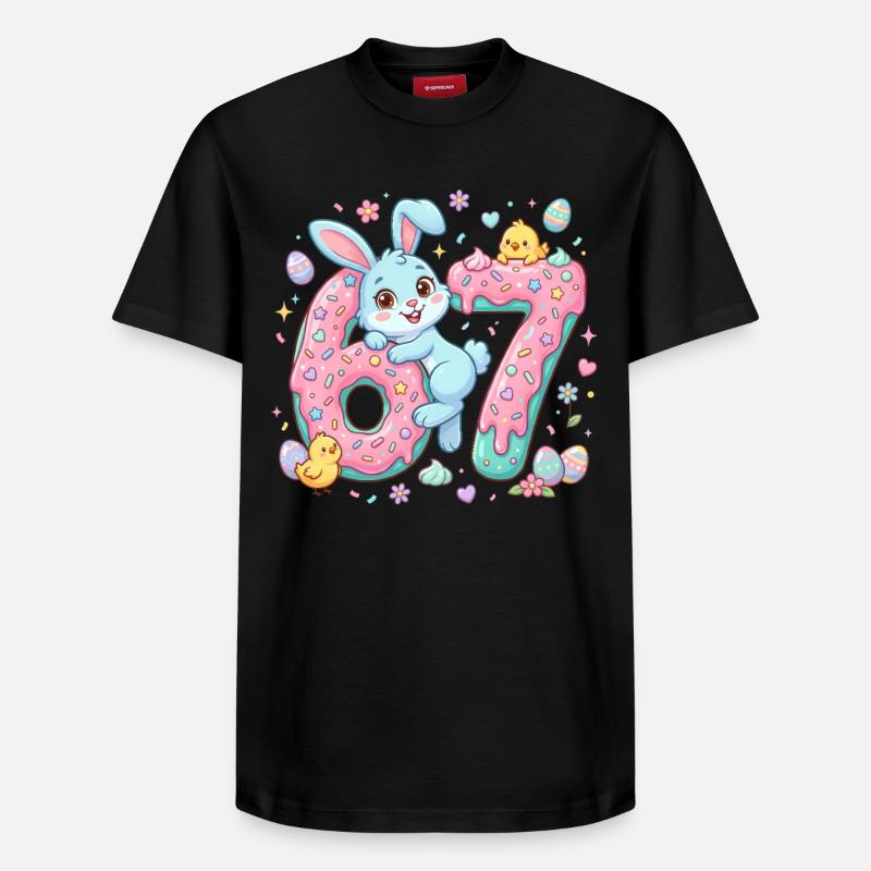 67 Pâques - T-shirt unisexe décontracté en coton Supima – de SPREAD - noir