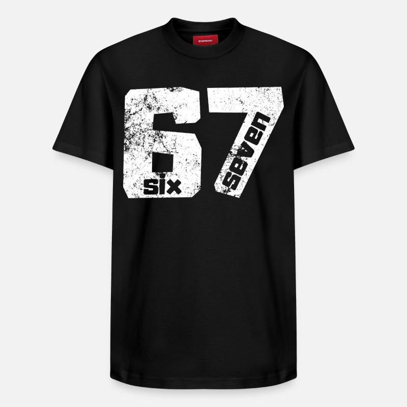 67 Six Sept - T-shirt unisexe décontracté en coton Supima – de SPREAD - noir