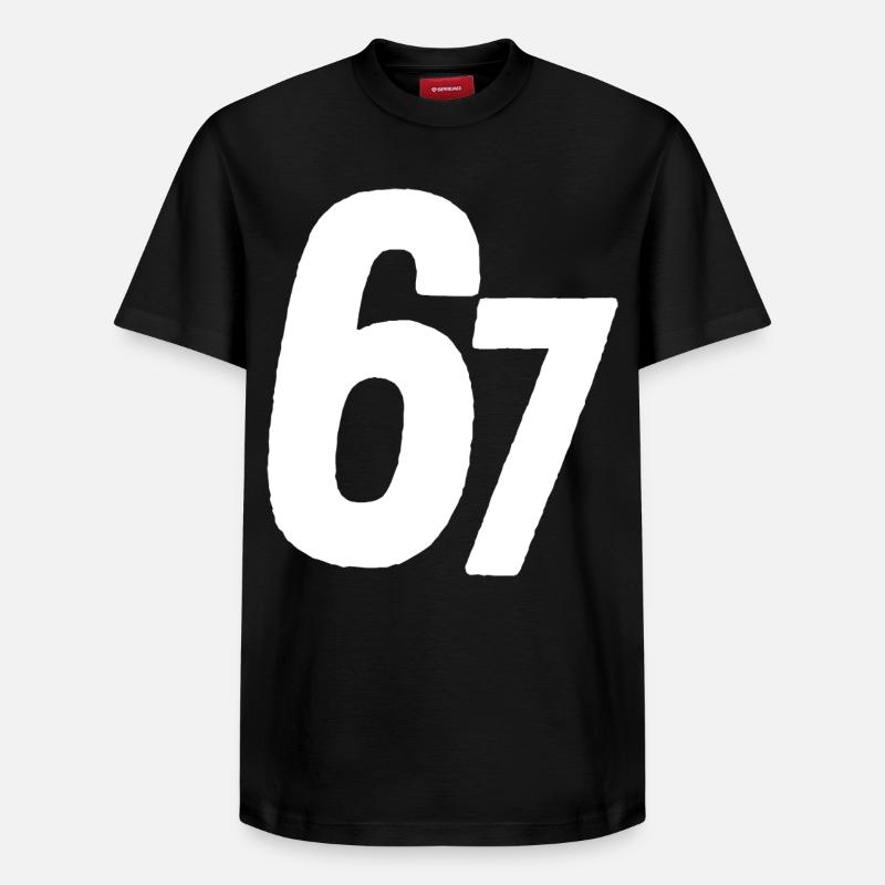 67 Six Sept - T-shirt unisexe décontracté en coton Supima – de SPREAD - noir