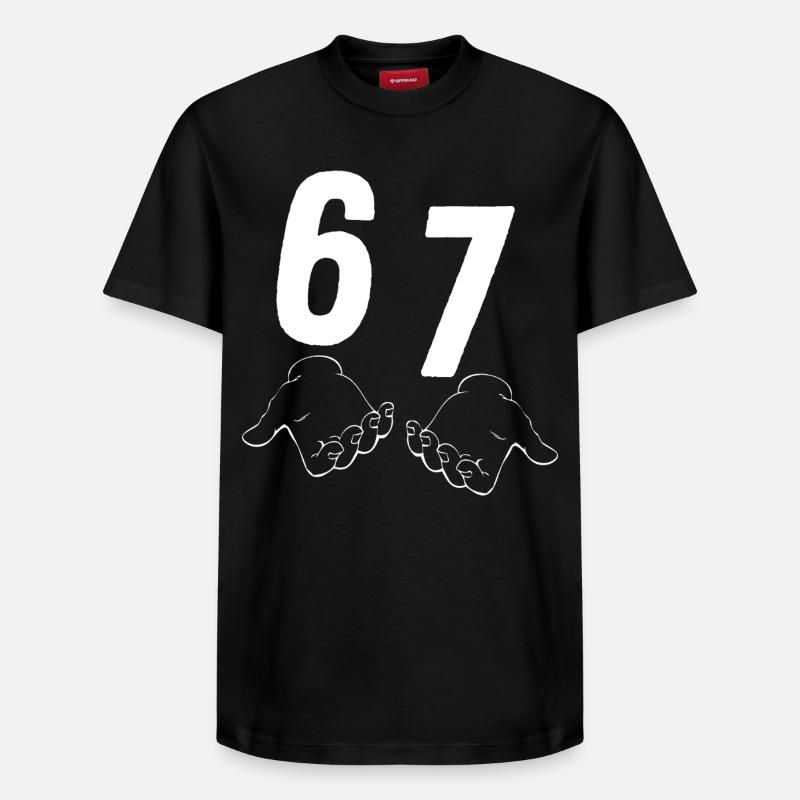 67 Six Sept - T-shirt unisexe décontracté en coton Supima – de SPREAD - noir