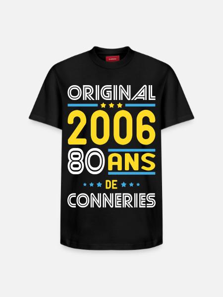 Original – 2006 – 20 Jahre - Relaxed Unisex Supima Cotton T-Shirt – von SPREAD - Schwarz