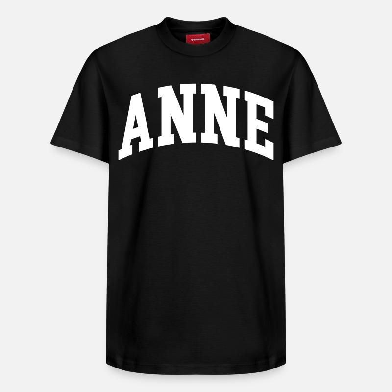 Anne - T-shirt unisexe décontracté en coton Supima – de SPREAD - noir