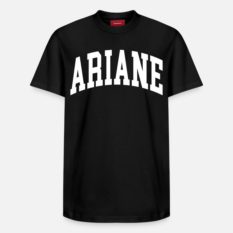 Ariane - T-shirt unisexe décontracté en coton Supima – de SPREAD - noir
