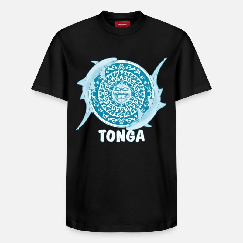 Requin nourrice des Tonga - T-shirt unisexe décontracté en coton Supima – de SPREAD - noir