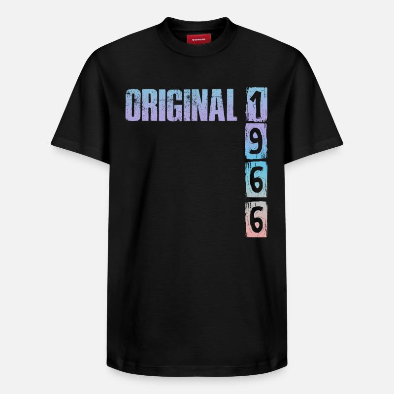 Millésime 1966 - T-shirt unisexe décontracté en coton Supima – de SPREAD - noir