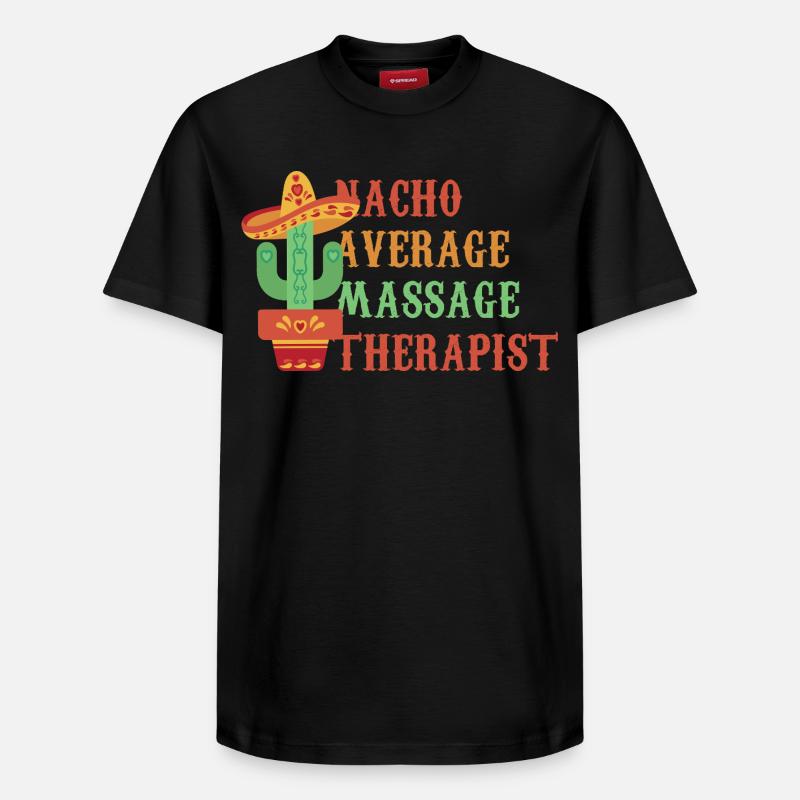Nicht-nacho Durchschnittsmasseur - Relaxed Unisex Supima Cotton T-Shirt – von SPREAD - Schwarz