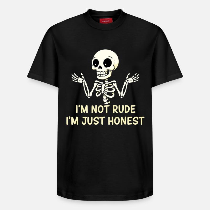 Squelette : pas extravagant - T-shirt unisexe décontracté en coton Supima – de SPREAD - noir