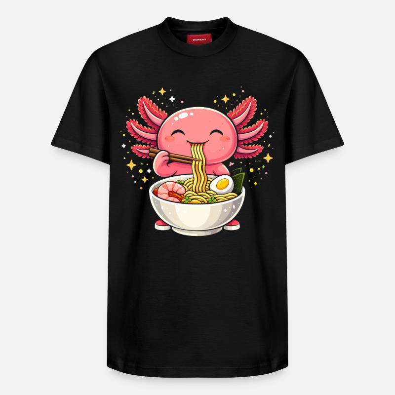 Ange ramen avec des nouilles - T-shirt unisexe décontracté en coton Supima – de SPREAD - noir