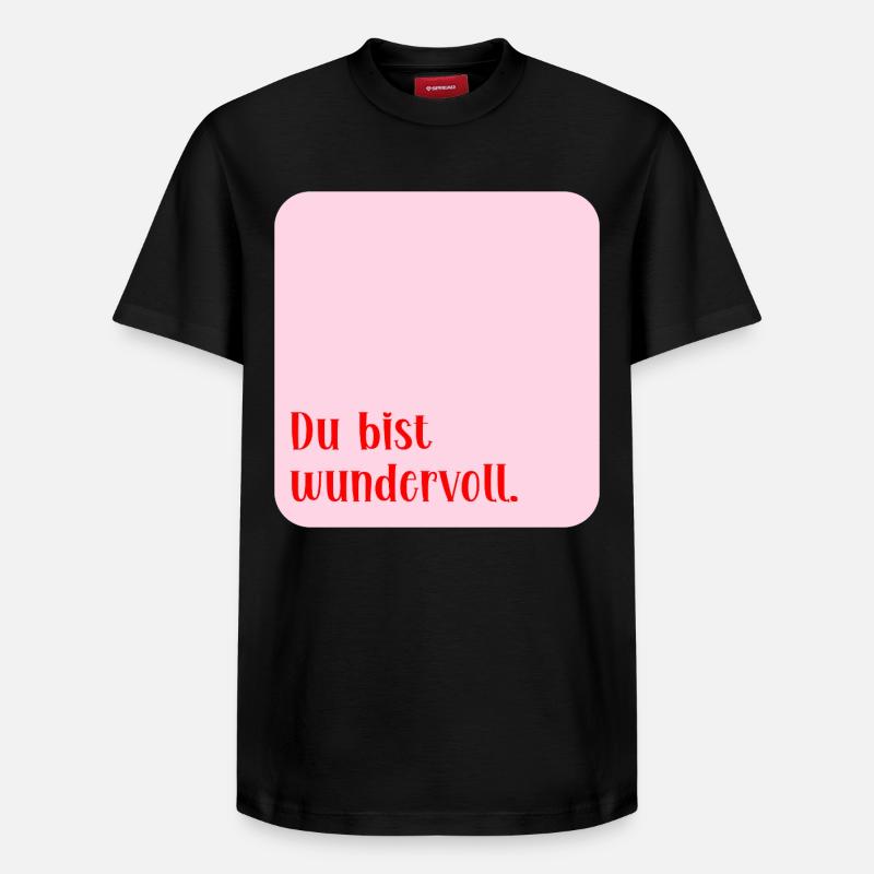 Amour merveilleux - T-shirt unisexe décontracté en coton Supima – de SPREAD - noir