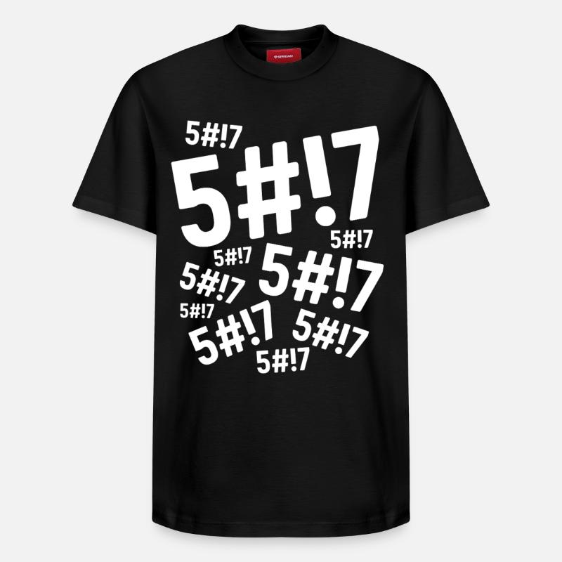 Scheiße, Scheiße, Scheiße, - Relaxed Unisex Supima Cotton T-Shirt – von SPREAD - Schwarz