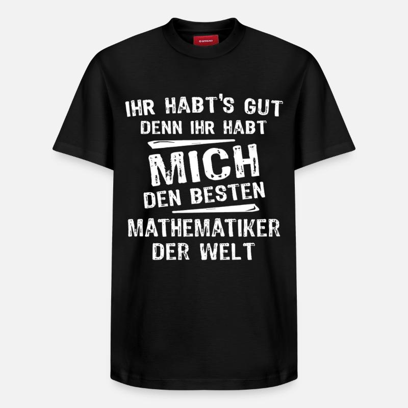 Mathématicien - T-shirt unisexe décontracté en coton Supima – de SPREAD - noir