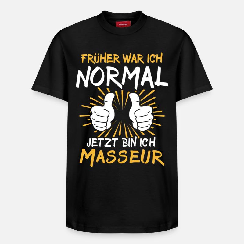 Mot du masseur - T-shirt unisexe décontracté en coton Supima – de SPREAD - noir