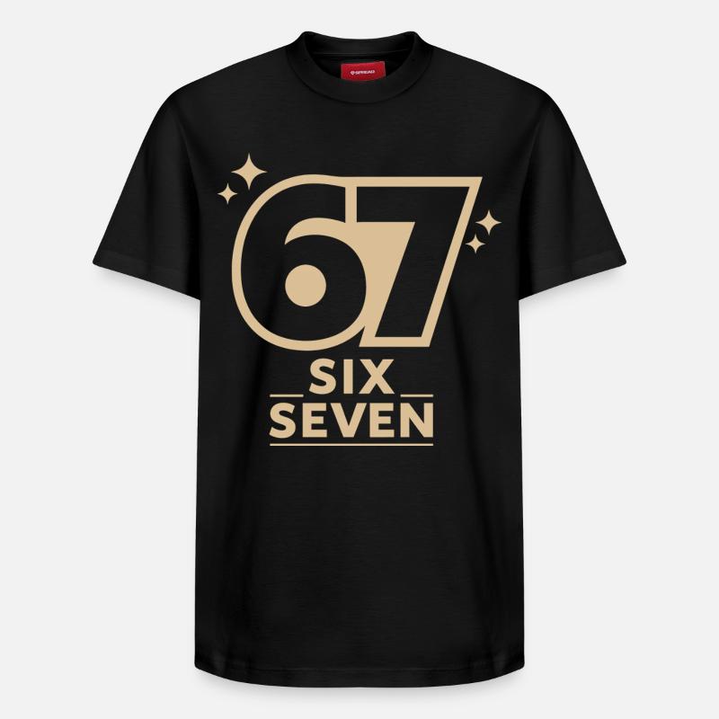 67 - Relaxed Unisex Supima Cotton T-Shirt – von SPREAD - Schwarz