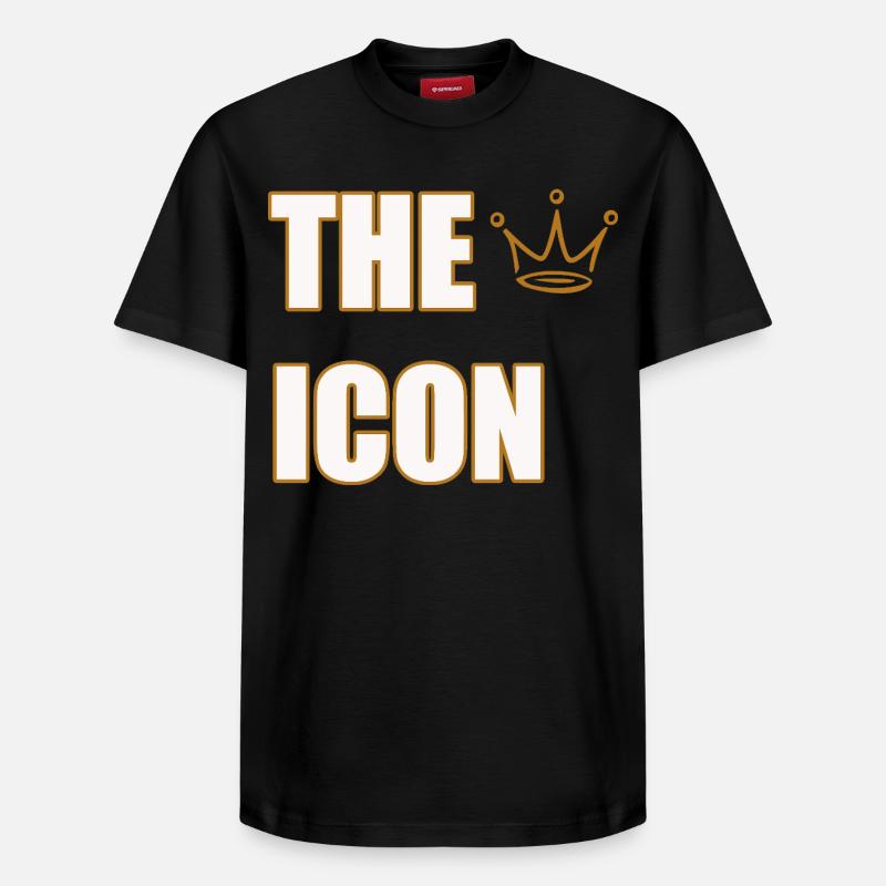 THE ICON – Bold Legendary Statement Design - Relaxed Unisex Supima Cotton T-Shirt – von SPREAD - Schwarz