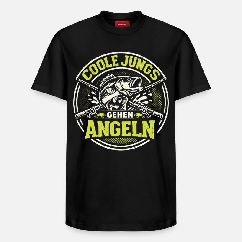 Pêche, Drôle, Expression, Cadeaux Hommes - T-shirt unisexe décontracté en coton Supima – de SPREAD - noir