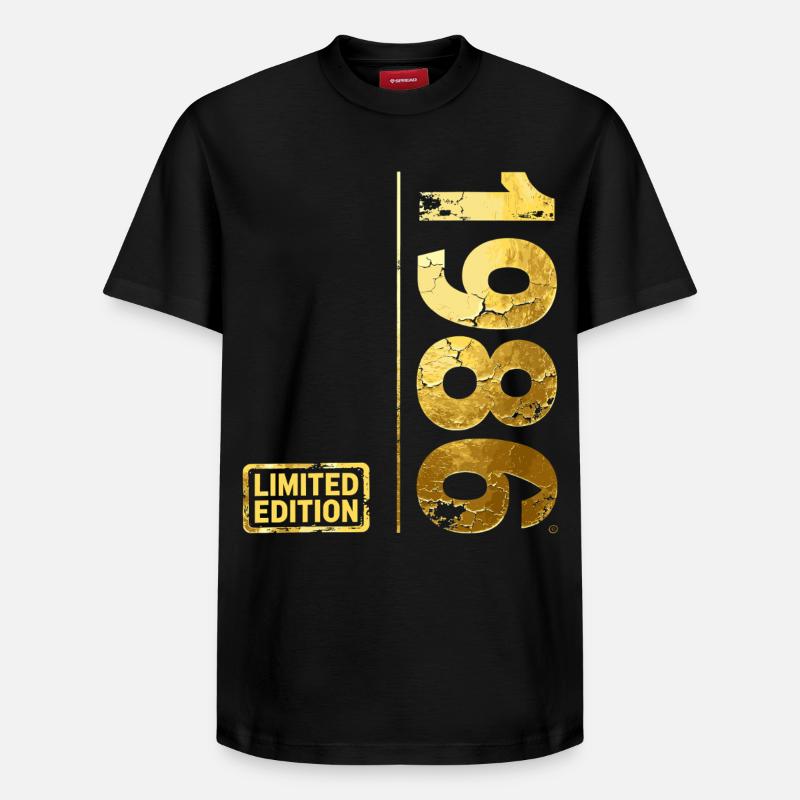 Edition limitée 1986 - T-shirt unisexe décontracté en coton Supima – de SPREAD - noir