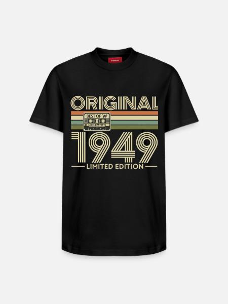 Original 1949 Limited Edition Retro - Relaxed Unisex Supima Cotton T-Shirt – by SPREAD - black