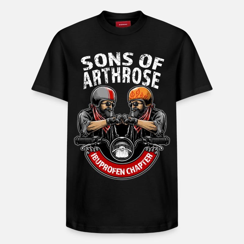 Fils d’Arthrosis - T-shirt unisexe décontracté en coton Supima – de SPREAD - noir