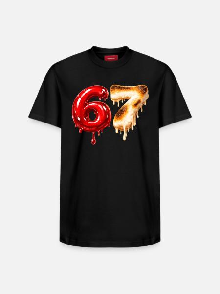67 - 6 7 - Six Seven Meme - Relaxed Unisex Supima Cotton T-Shirt – by SPREAD - black