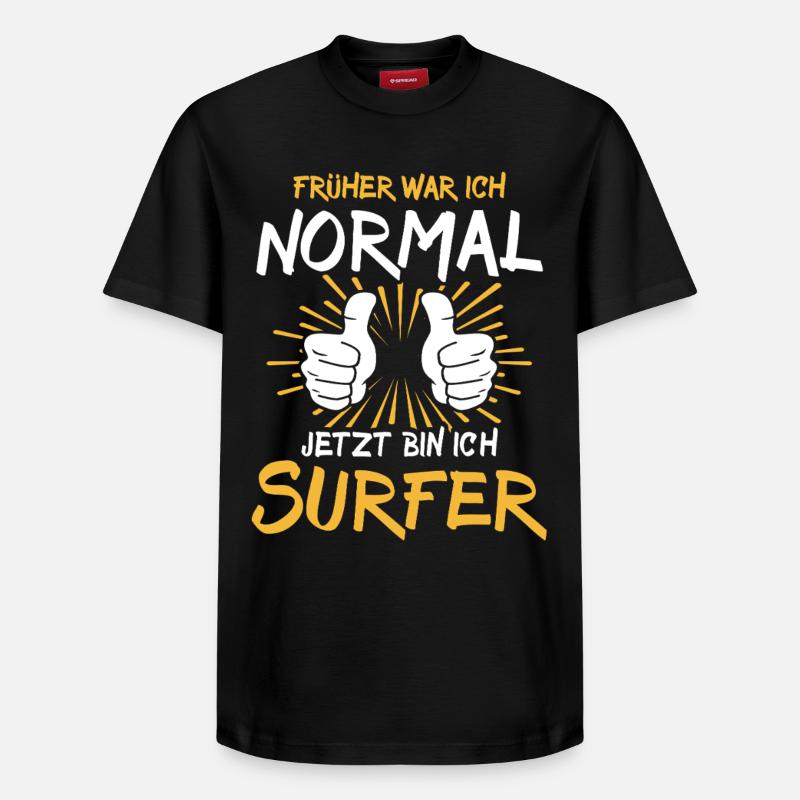 Dicton de surfeur - T-shirt unisexe décontracté en coton Supima – de SPREAD - noir