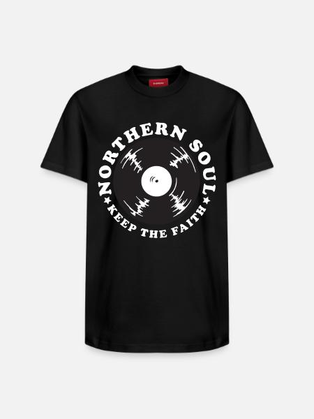 Northern Soul Vintage - Relaxed Unisex Supima Cotton T-Shirt – by SPREAD - black