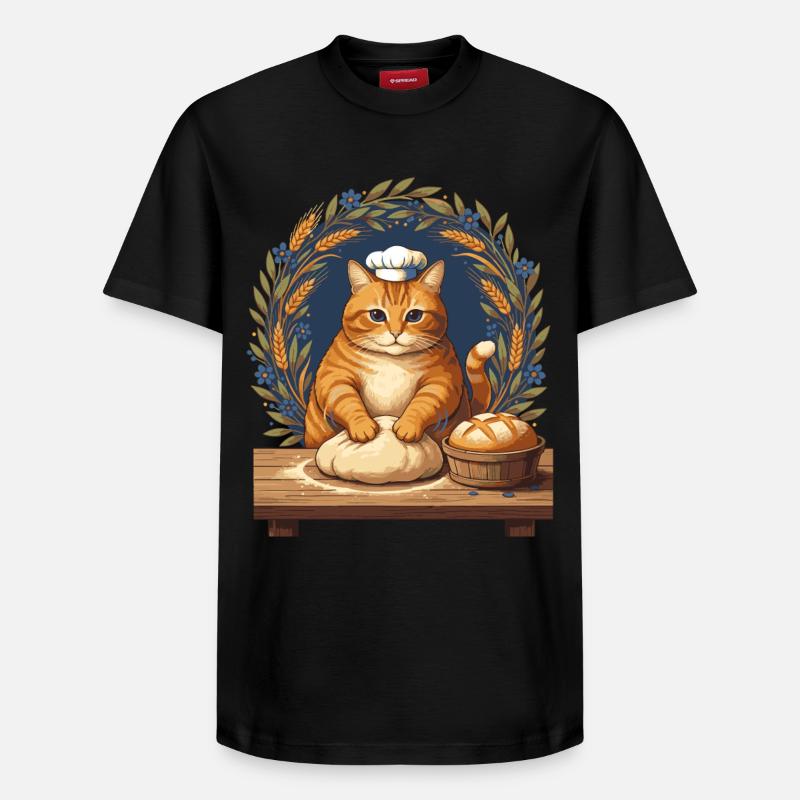 Sauerteigbrot Backbäcker Sauerteigstarter - Relaxed Unisex Supima Cotton T-Shirt – von SPREAD - Schwarz