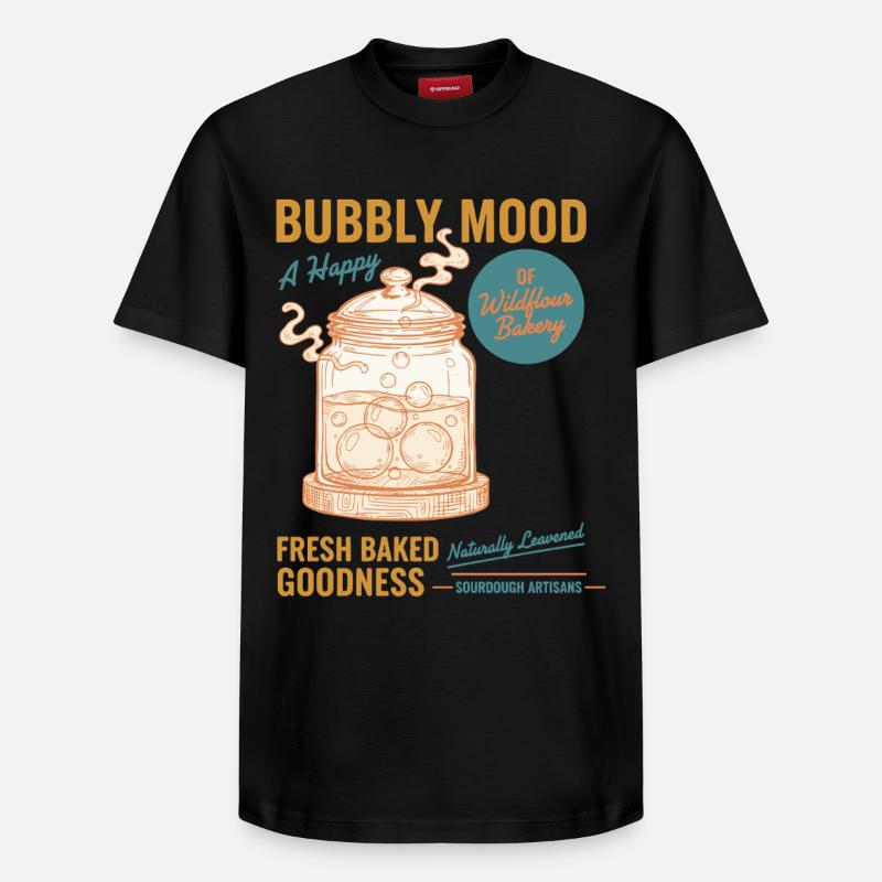 Sauerteigbrot Backbäcker Sauerteigstarter - Relaxed Unisex Supima Cotton T-Shirt – von SPREAD - Schwarz