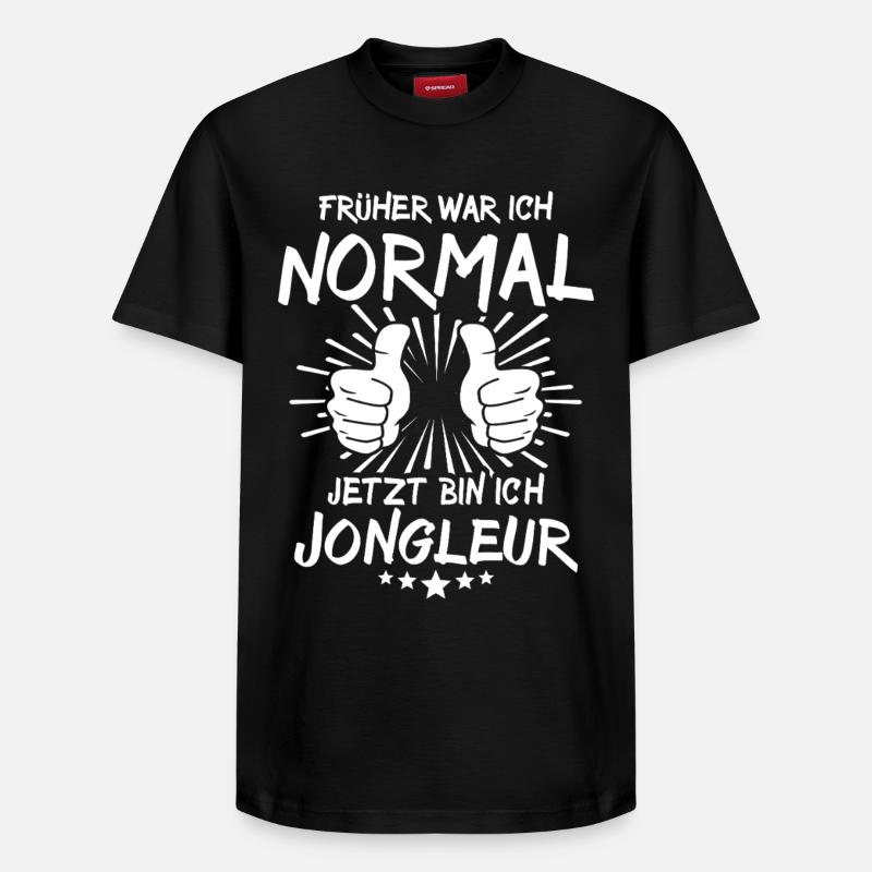 Jongleur - Relaxed Unisex Supima Cotton T-Shirt – von SPREAD - Schwarz