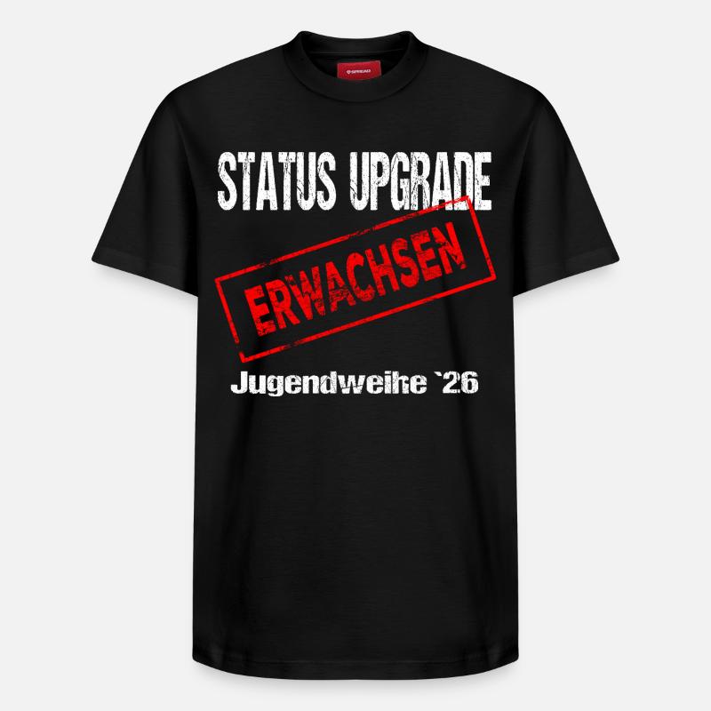 Jugendweihe - Jugendweihe 2026 - Relaxed Unisex Supima Cotton T-Shirt – von SPREAD - Schwarz