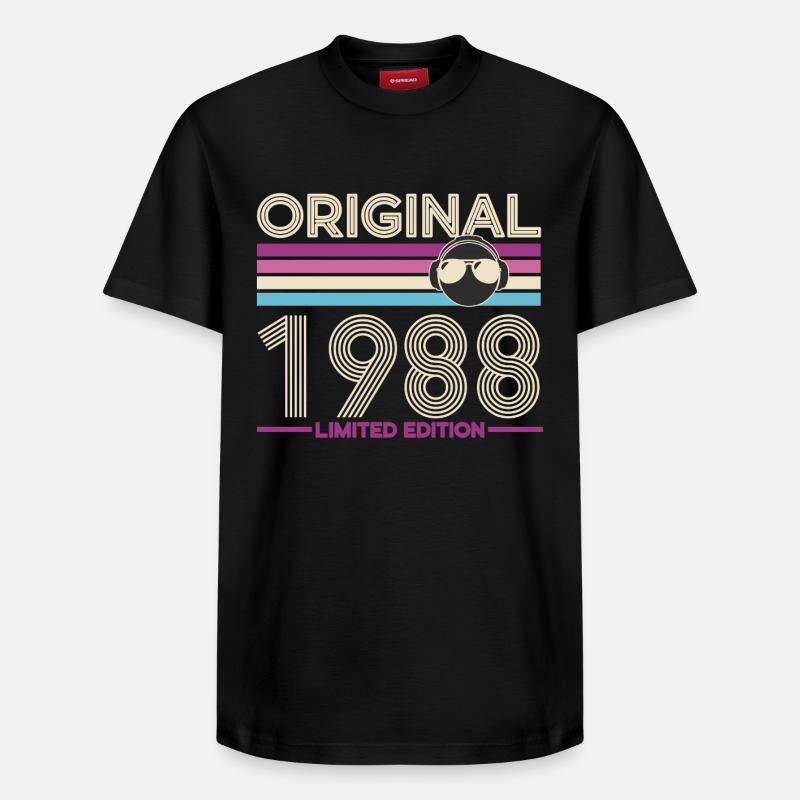 Original 1988 édition limitée - T-shirt unisexe décontracté en coton Supima – de SPREAD - noir