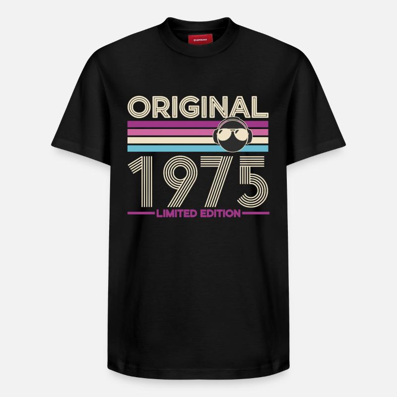 Original 1975 Édition Limitée - T-shirt unisexe décontracté en coton Supima – de SPREAD - noir