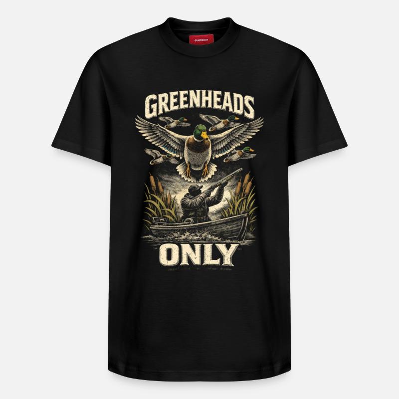 Chasse aux canards uniquement - T-shirt unisexe décontracté en coton Supima – de SPREAD - noir