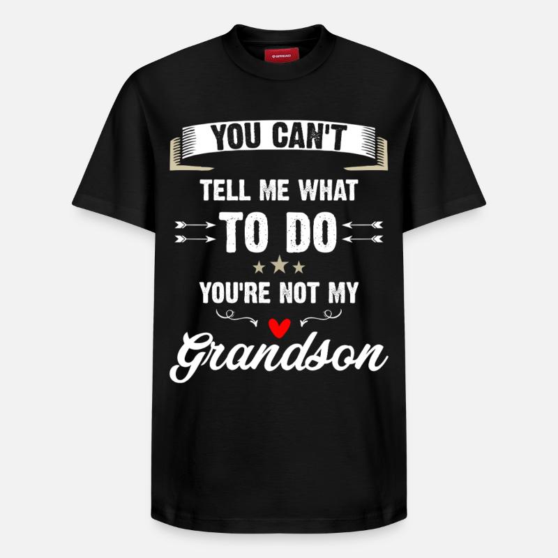 Pas ton petit-fils Tee - T-shirt unisexe décontracté en coton Supima – de SPREAD - noir