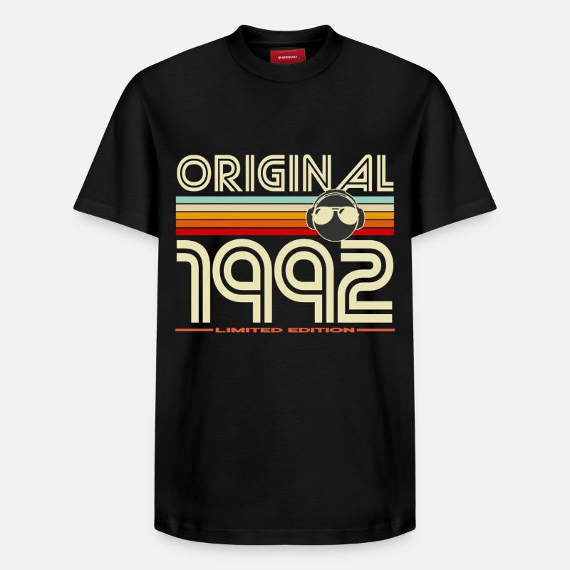 Originale Retro-Edition von 1992 - Relaxed Unisex Supima Cotton T-Shirt – von SPREAD - Schwarz