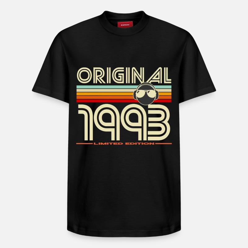 Originale Retro-Edition von 1993 - Relaxed Unisex Supima Cotton T-Shirt – von SPREAD - Schwarz