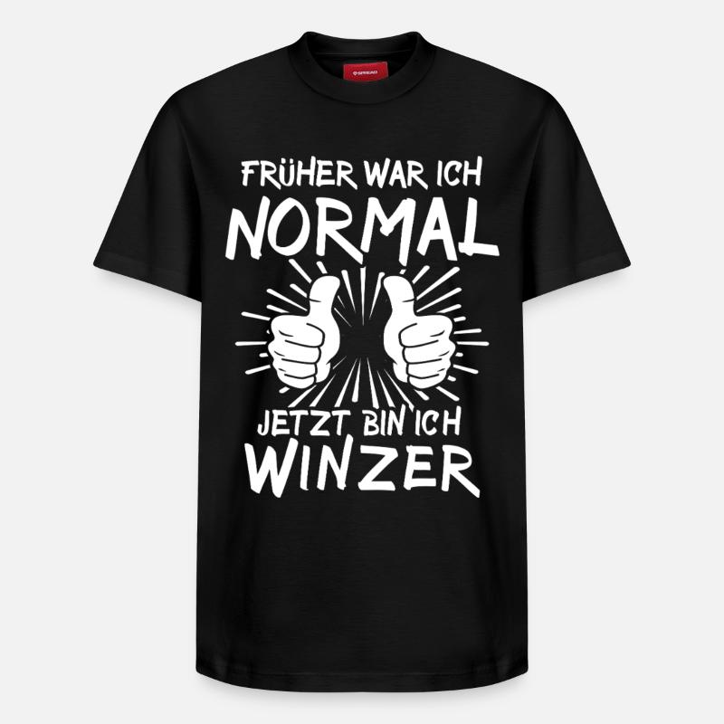Winzer - Relaxed Unisex Supima Cotton T-Shirt – von SPREAD - Schwarz