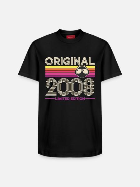 Original 2008 Limited Edition Retro - Relaxed Unisex Supima Cotton T-Shirt – by SPREAD - black